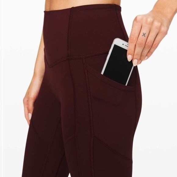 Sz2 Lululemon All The Right Places Pant II in Garnet VGUC - Picture 2 of 11